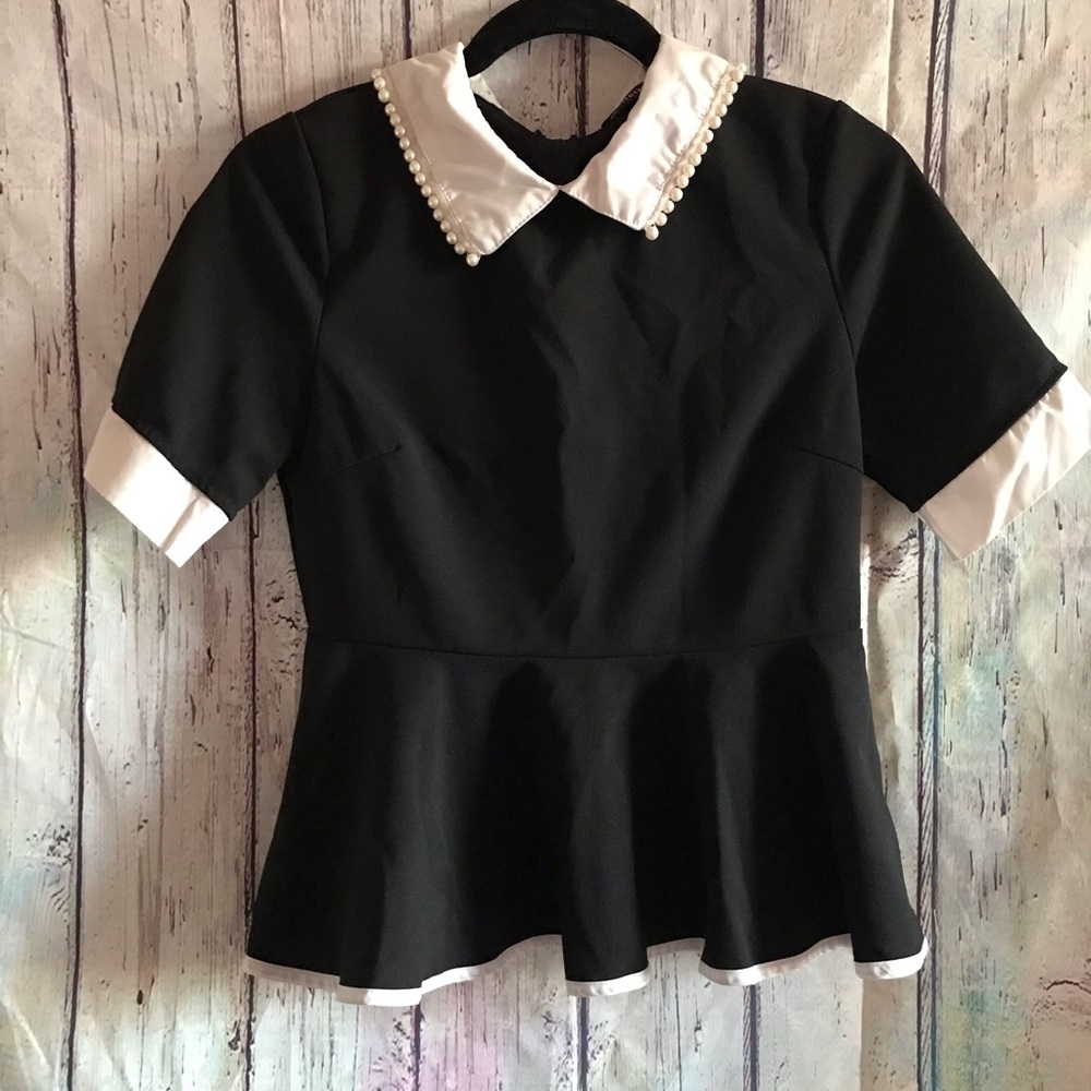 Black & white dress shirt
